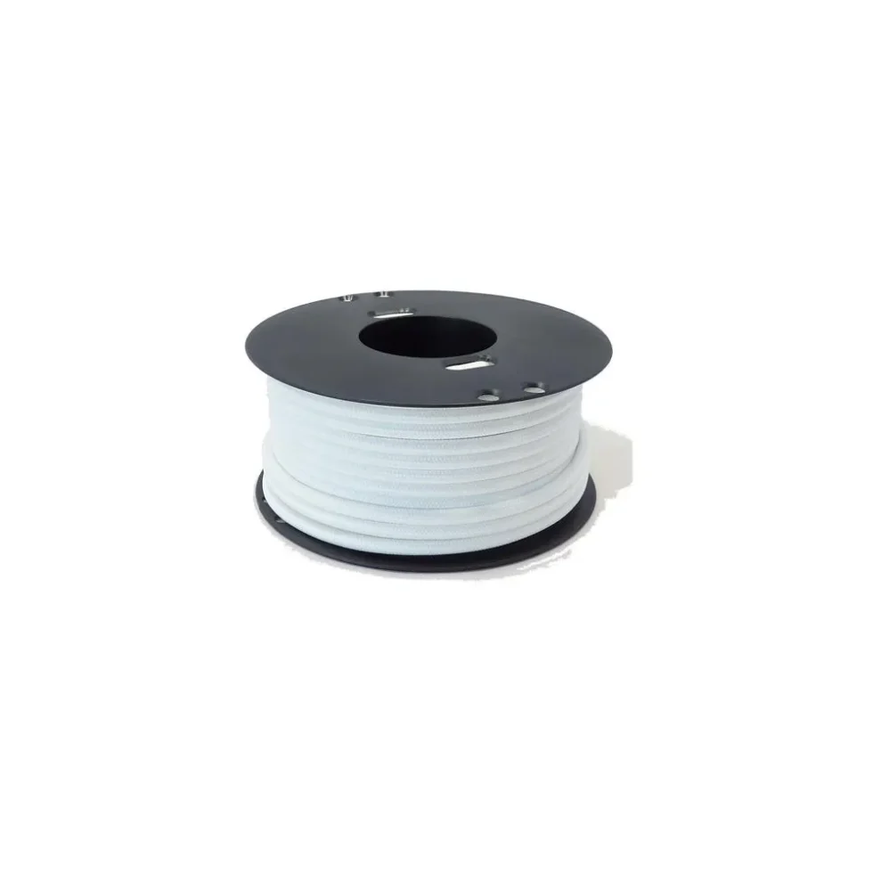 LEDNING 2X0,75 70 GR TEXTIL HVID RG25