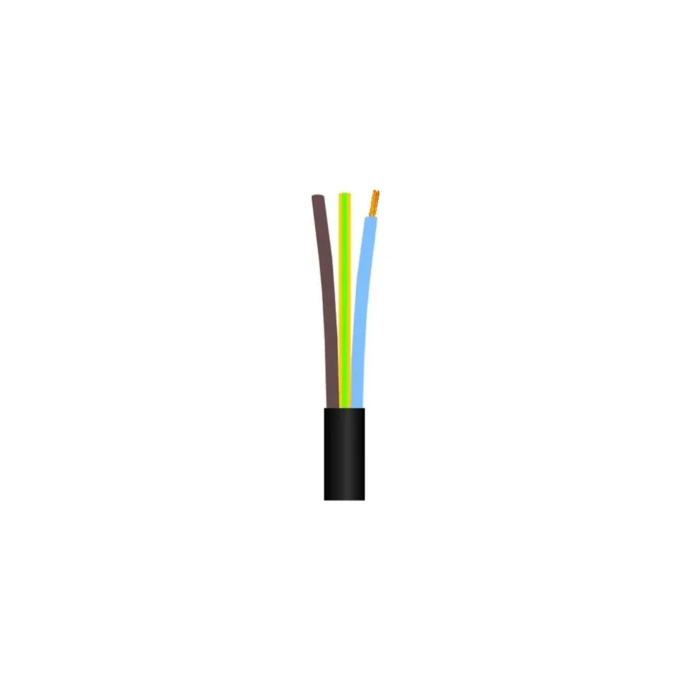 LEDNING 3G0,75 H03VV-F SORT R100