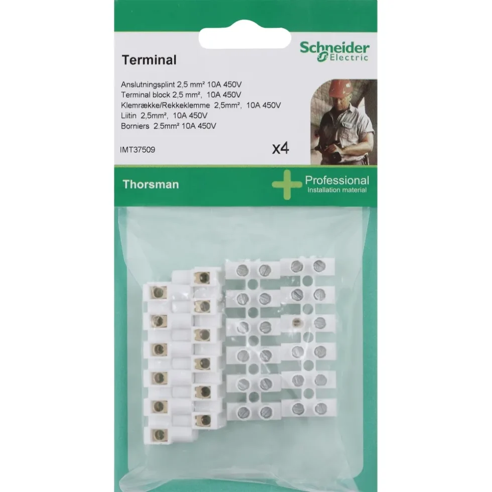 KLEMMERÆKKE 2,5MM - 4 STK