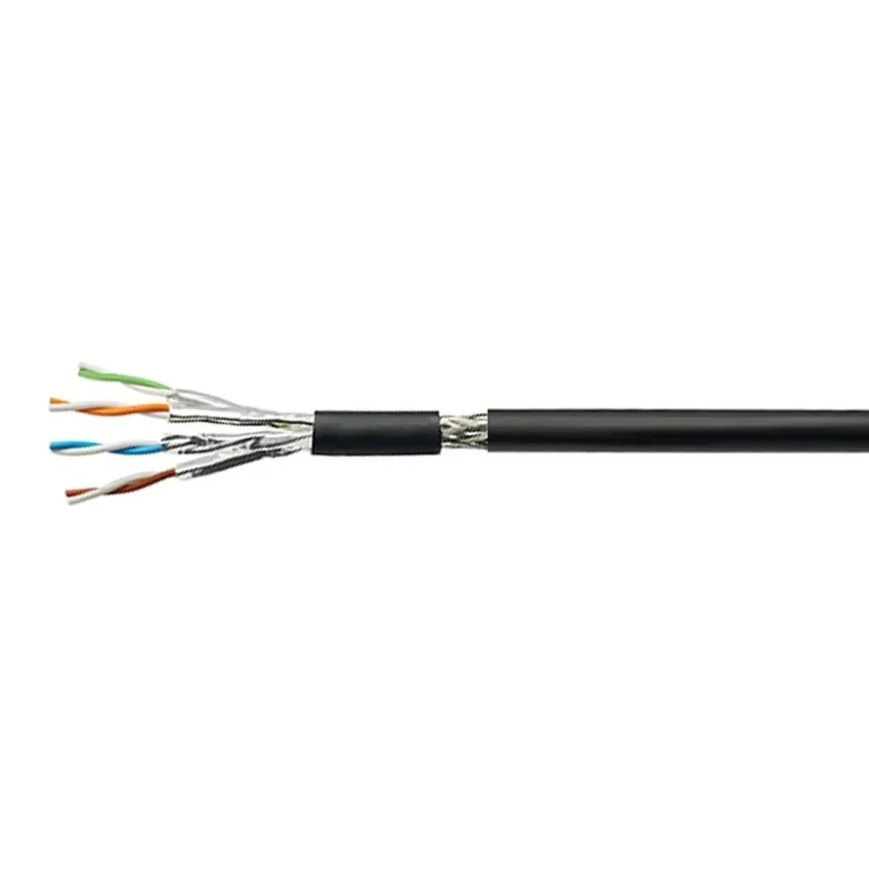 KABEL KAT7 S/FTP 4P PE 500M SORT Fca