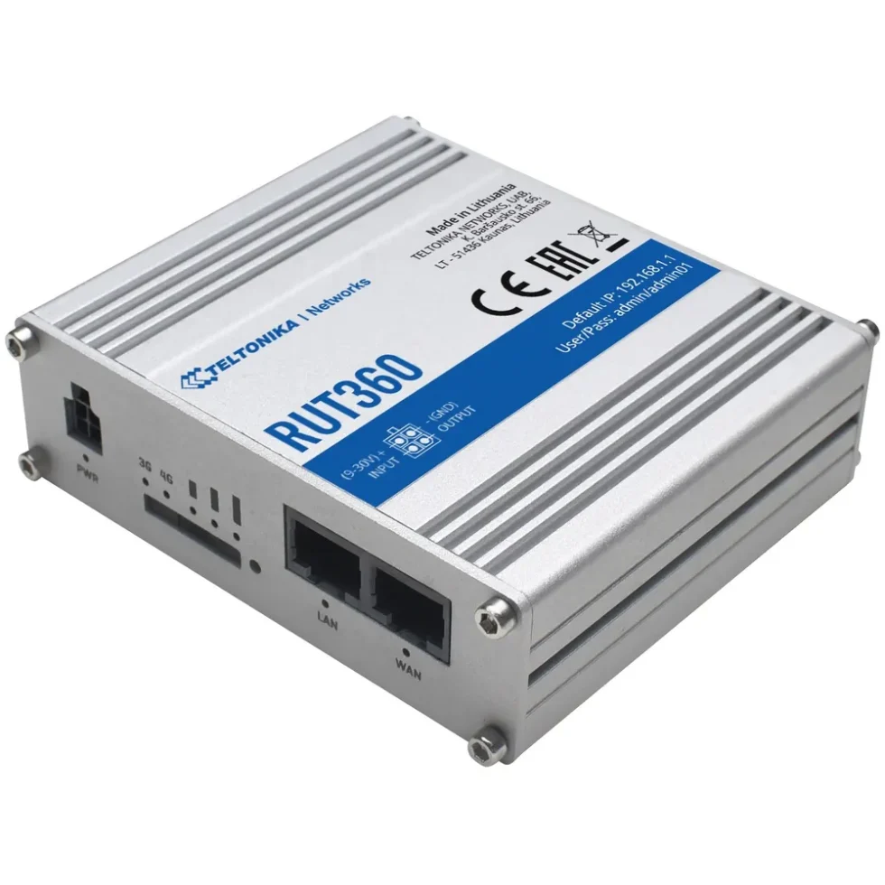 RUT360 4G/LTE CAT 6 INDUSTRIEL ROUTER
