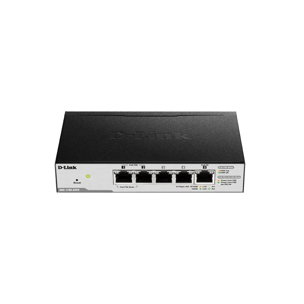 SWITCH 5X GIGABIT POE DGS-1100-05PDV2
