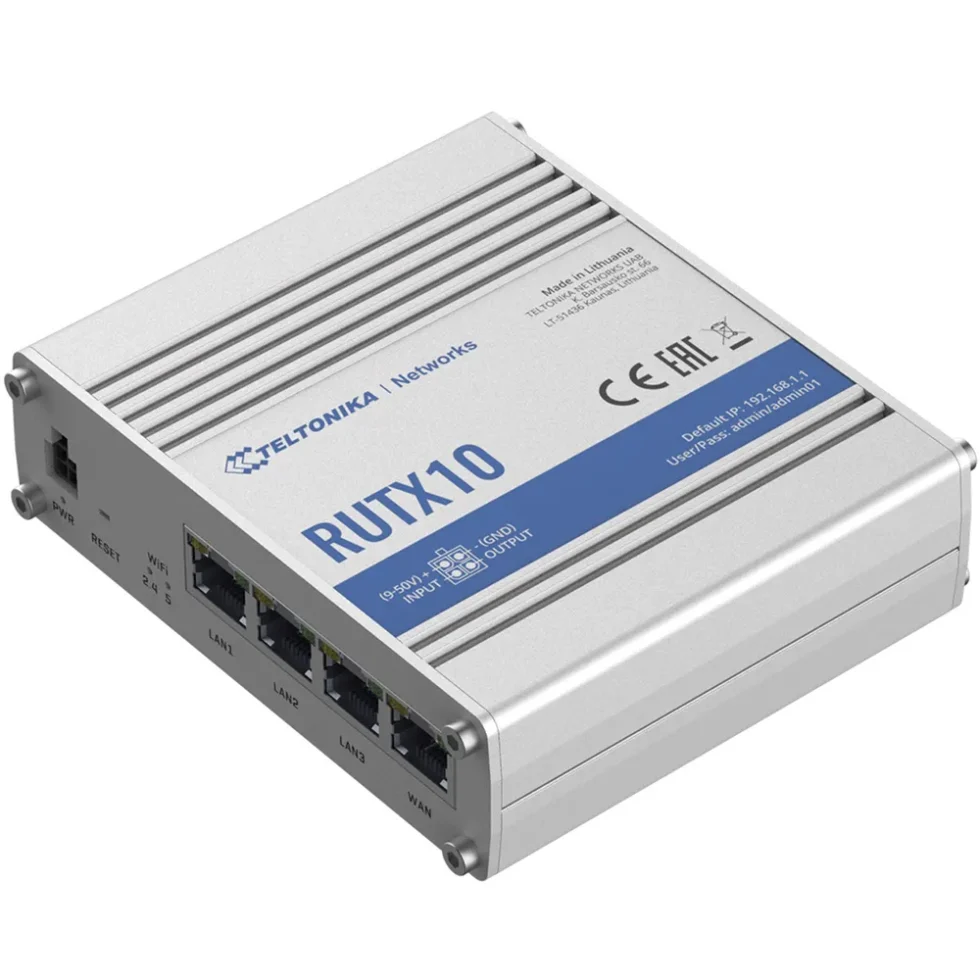 RUTX10 3 PORT GIGABIT ROUTER, WIFI