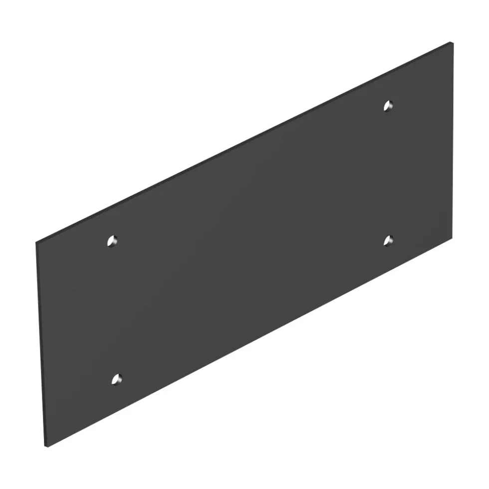 BLINDPLADE FOR GULVBOKS 3 M SORT