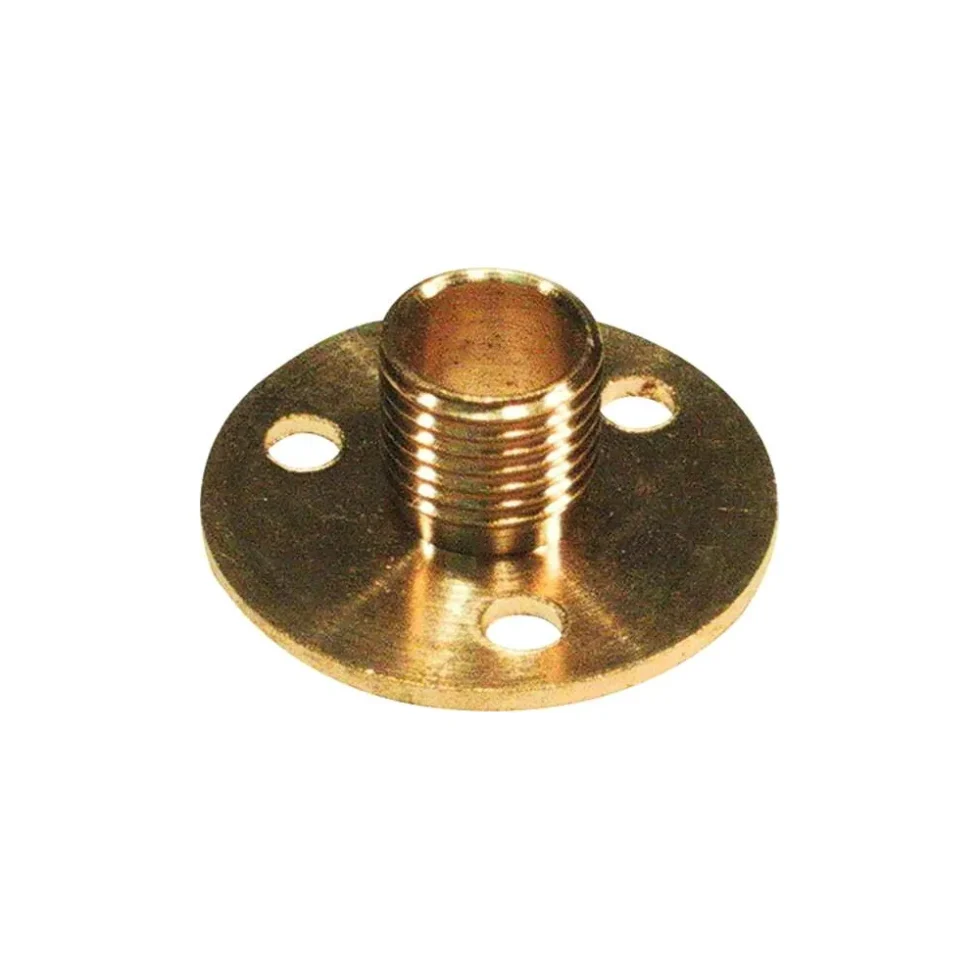 NIPPEL M/PLADE 10MM MESSING