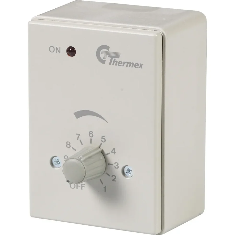 REGULATOR TR35 GRÅ MED AFBRYDER+UNDERLAG