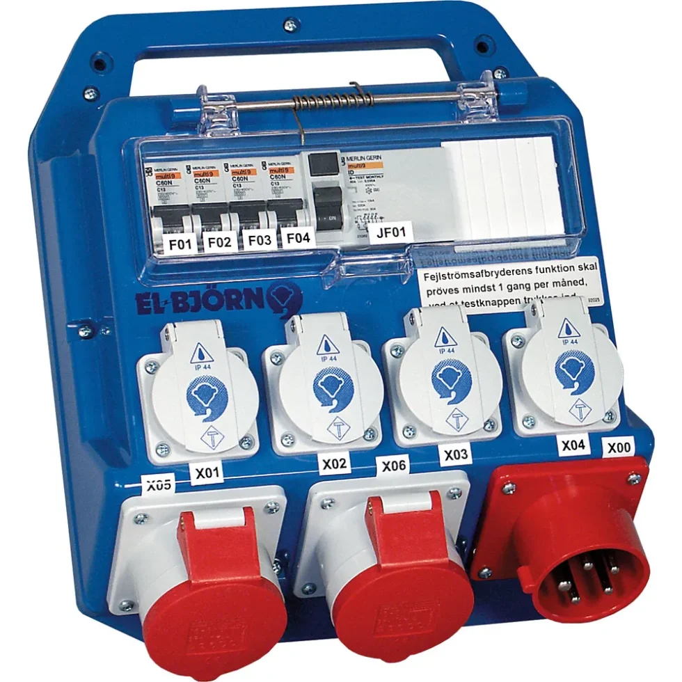 BYGGEPLADSTAVLE MINI 16A 4 AFG.
