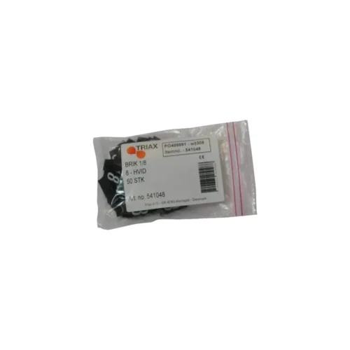 BRIK HVID "8" KS 1/8