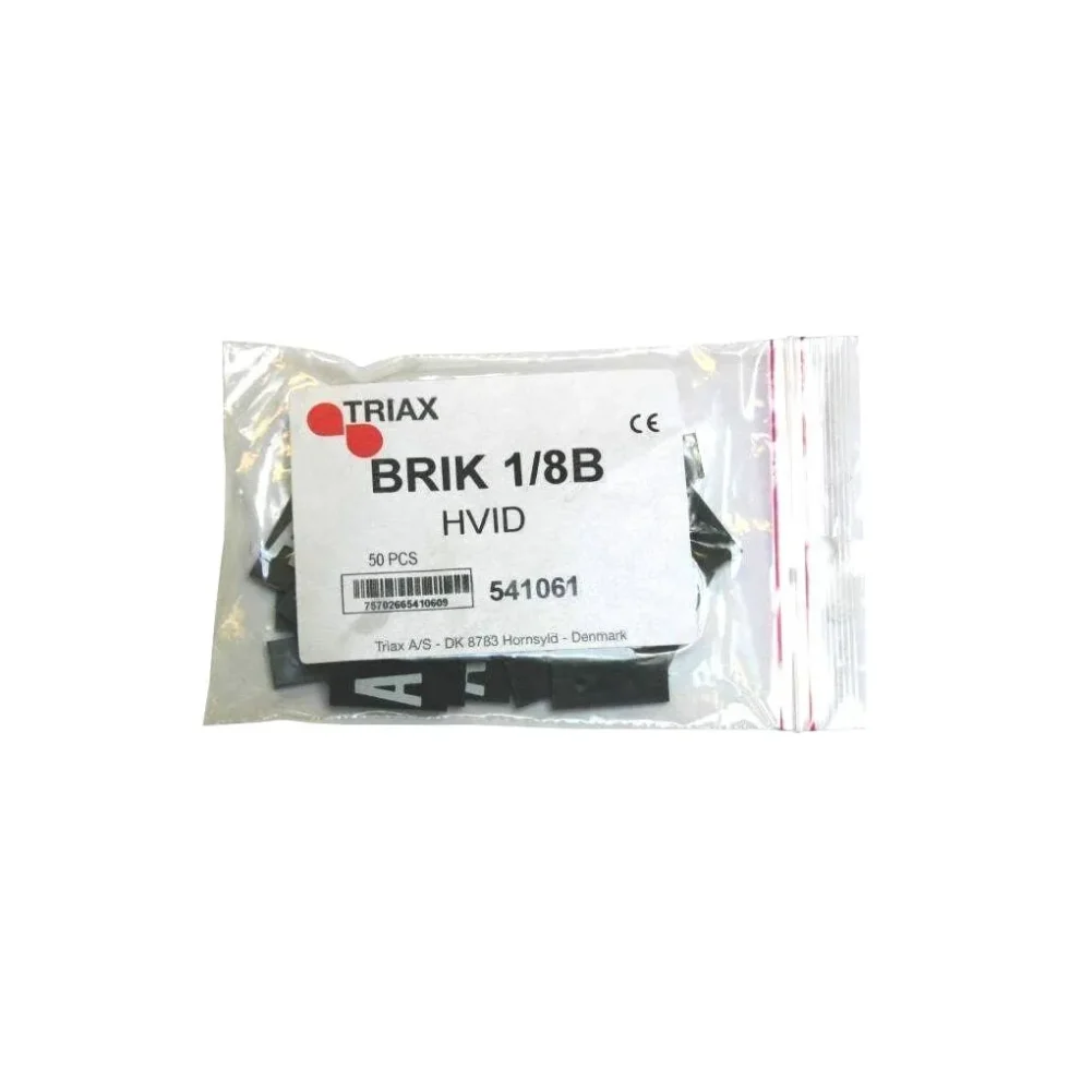 BRIK "B" 1/8 HVID