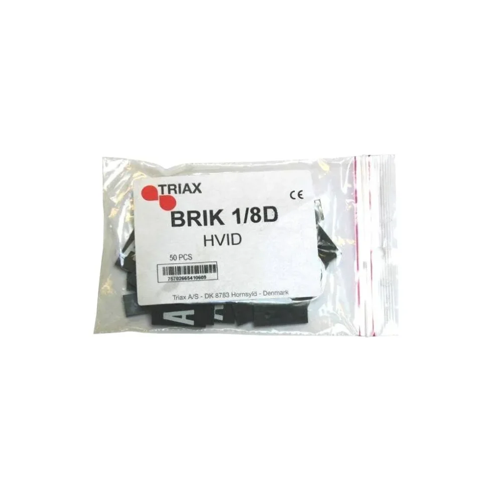 BRIK "D" 1/8 HVID
