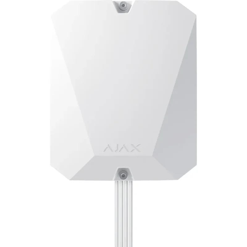 AJAX FIBRA HYBRID 4G HUB, 8 LINJER, HVID