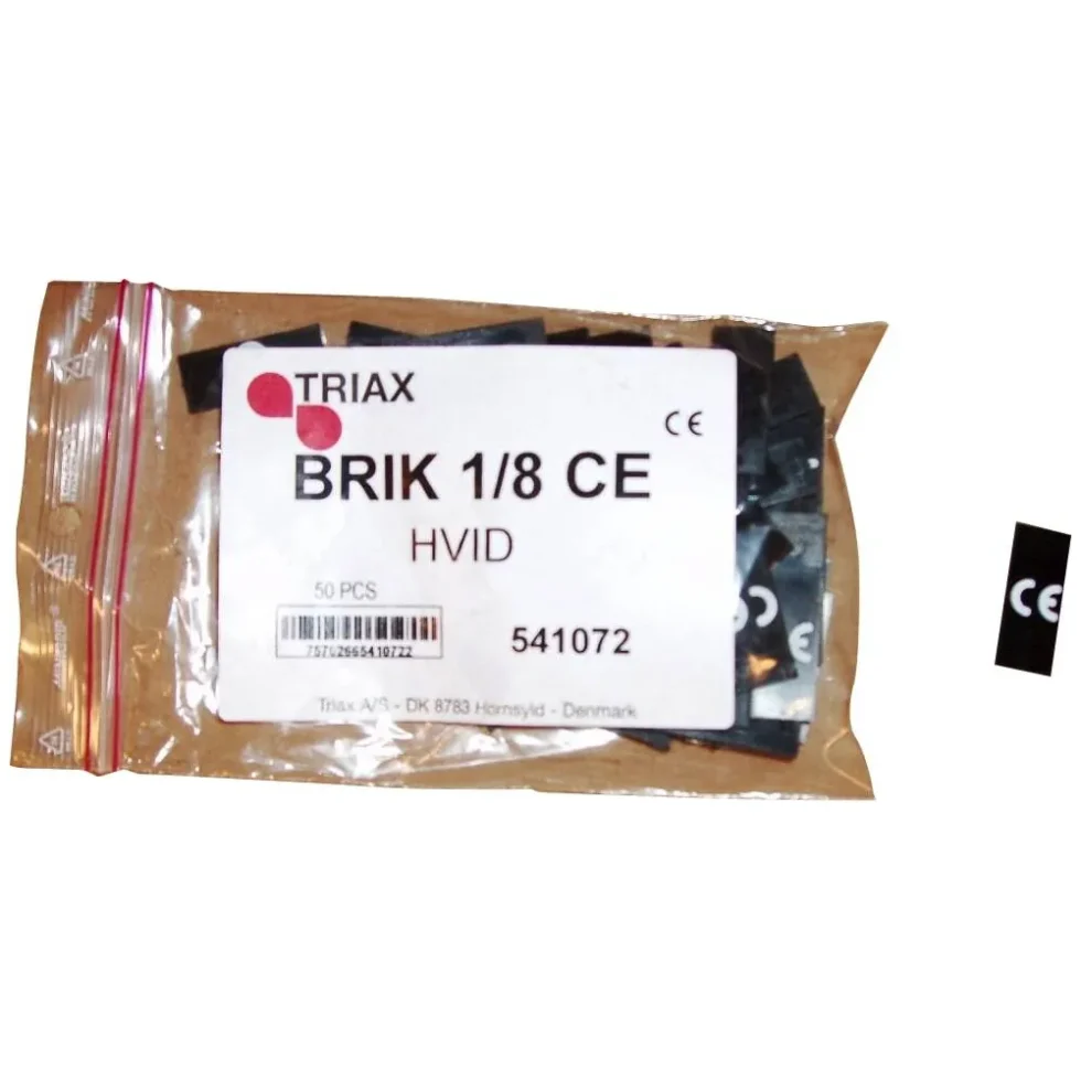 BRIK HVID "CE" KS 1/8