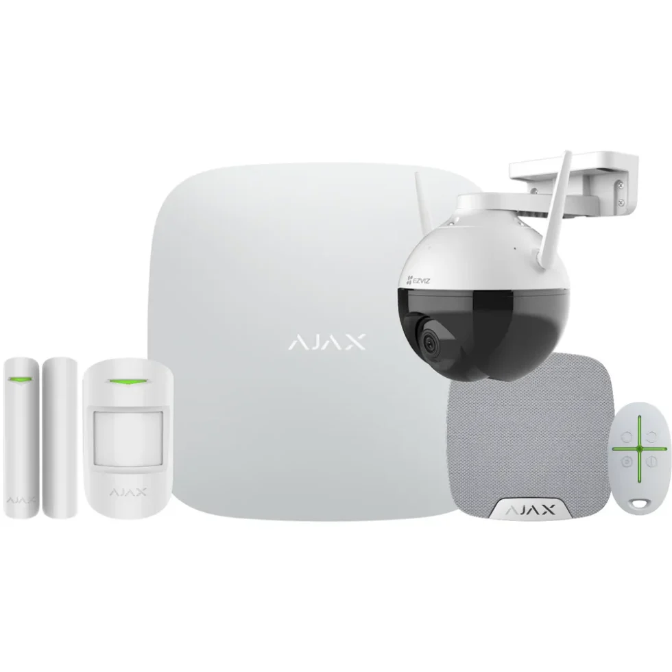 SOLAR PLUS AJAX ALARM-KIT MED PT KAMERA