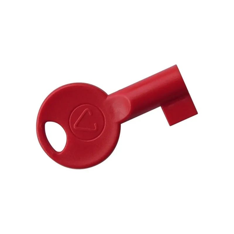 RØD PLASTIK BRANDPANEL NØGLE. S-KEY