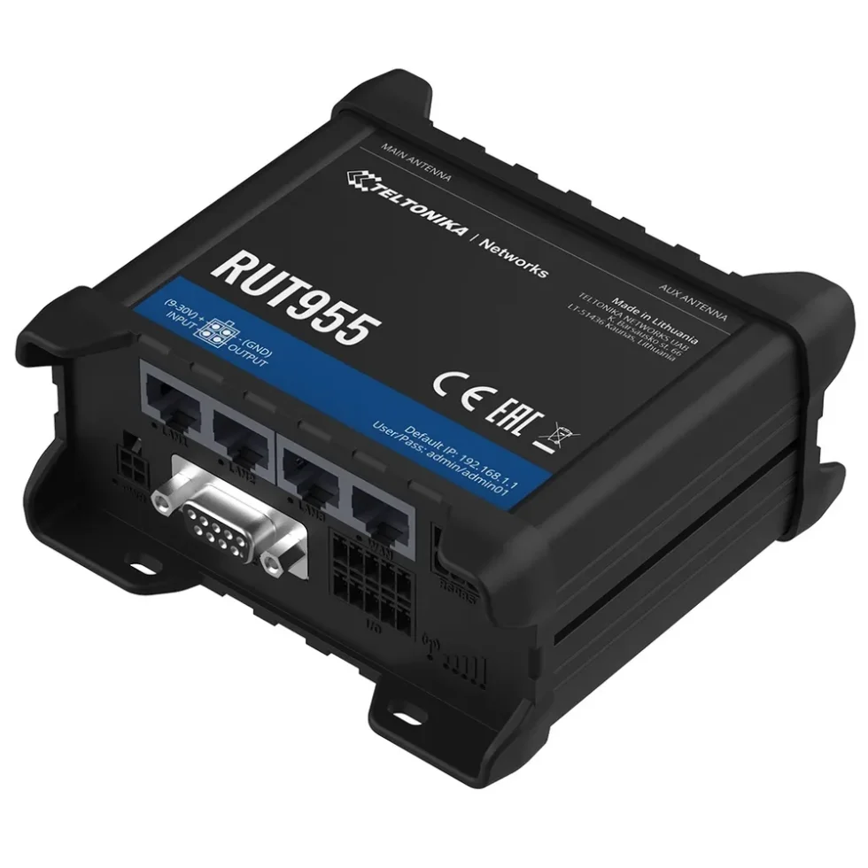 RUT955 4G/LTE CAT 4 INDUSTRIEL ROUTER