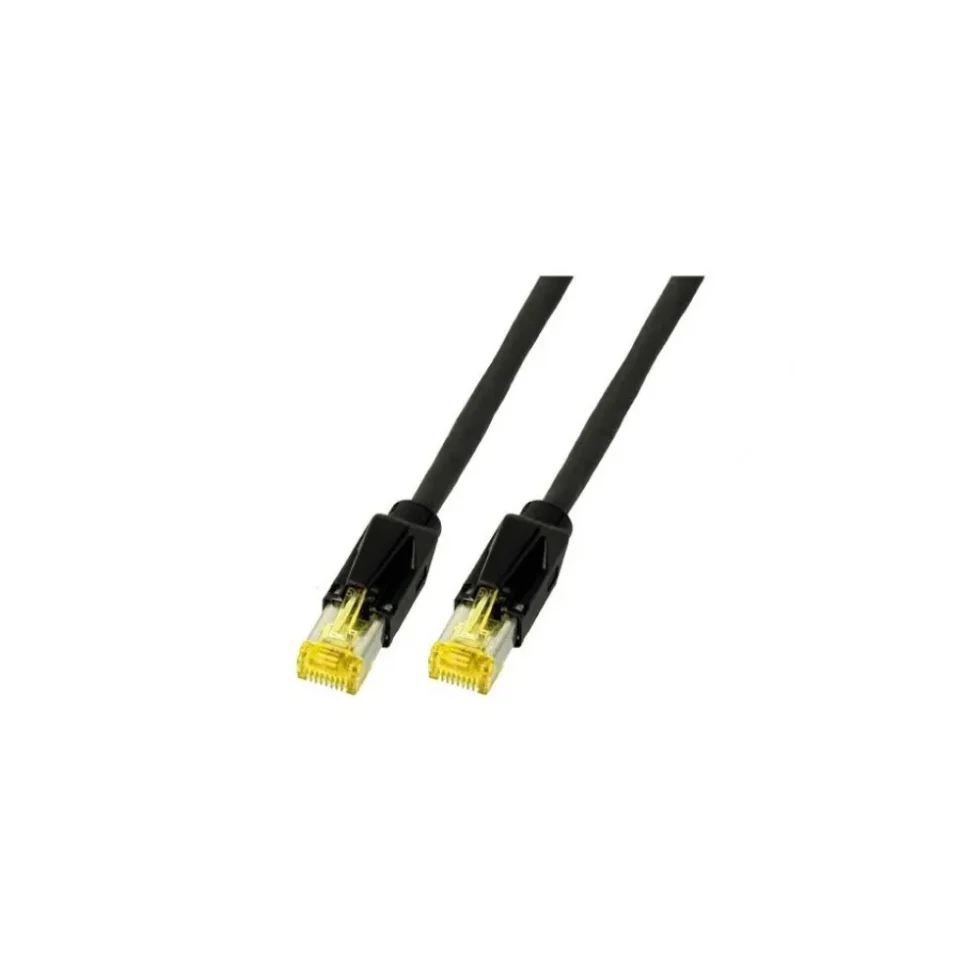 PATCH KABEL KAT6A PUR, UV, SORT, 3M