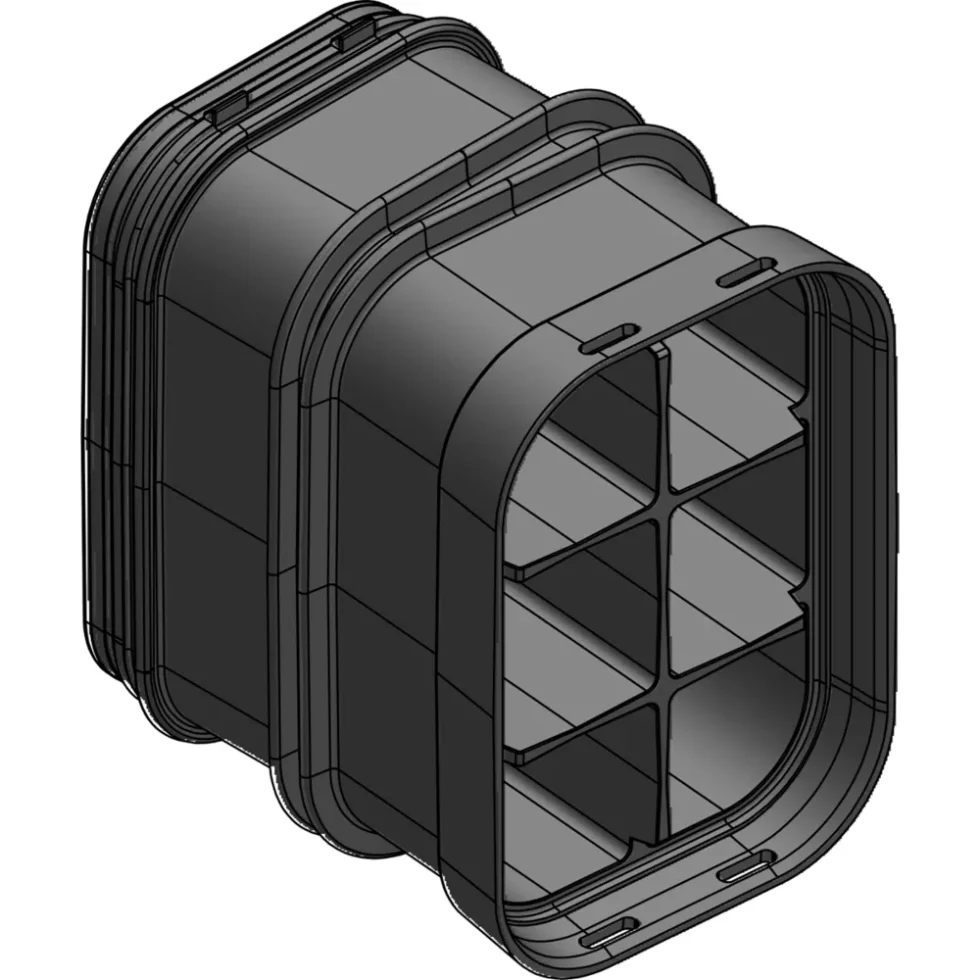 MULTIDUCT 6W 5° H/V 0,3M 6X110MM