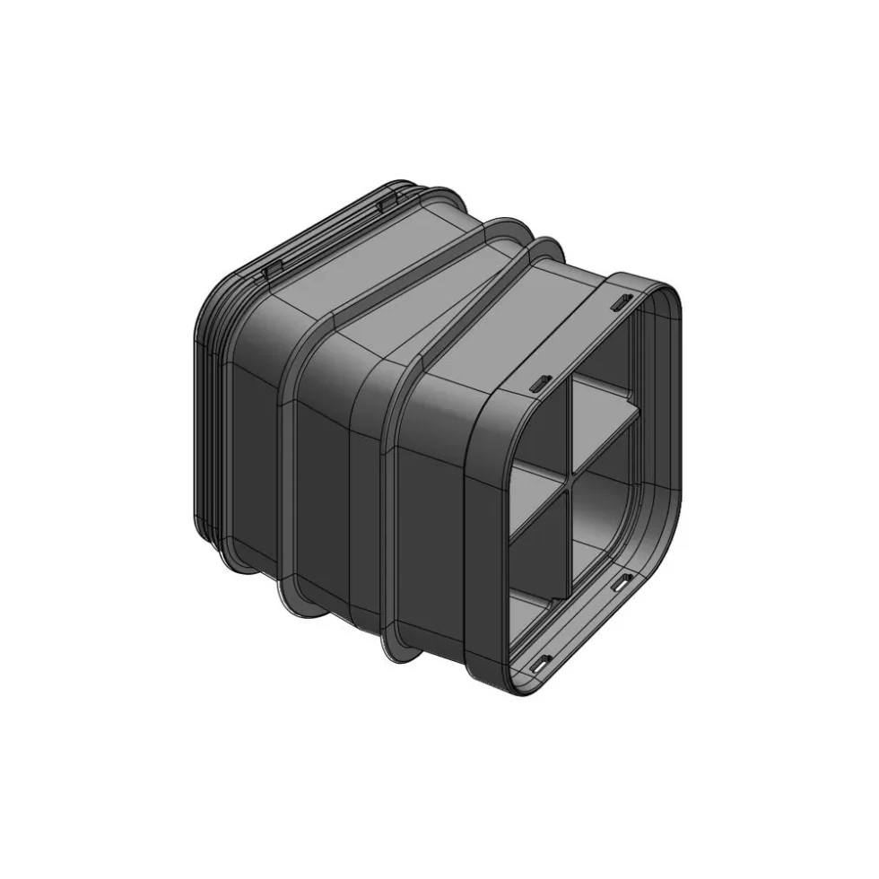 MULTIDUCT 4W XL 15° H/V 0,3M 4X160MM